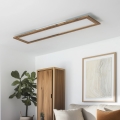 Eglo - LED Deckenleuchte SALOBRENA-RW WOOD LED/34W/230V 2700/4000K 124x34 cm braun
