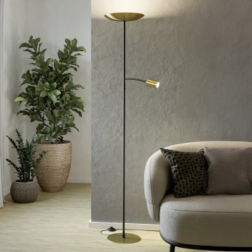 Eglo - LED dimmbare Stehleuchte LED/26,5W/230V + LED/4W goldfarben