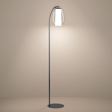 Eglo - LED dimmbare Stehleuchte LED/7W/230V + LED/1,6W schwarz-chrom