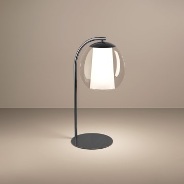 Eglo - LED-dimmbare Tischlampe LED/5,5W/230V + LED/1,6W 2200-6500K schwarz-chrom
