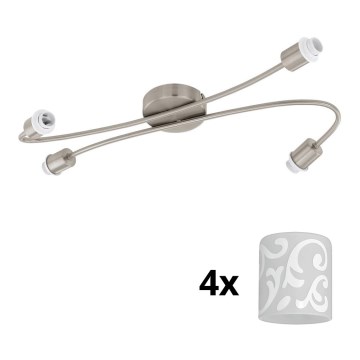 Eglo - LED Einbauleuchte MY CHOICE 4xE14/4W/230V mattchrom/weiß