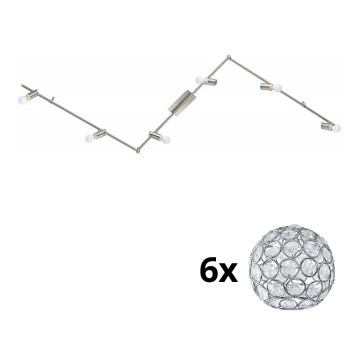 Eglo - LED Einbauleuchte MY CHOICE 6xE14/4W/230V mattchrom