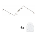 Eglo - LED Einbauleuchte MY CHOICE 6xE14/4W/230V mattchrom/weiß