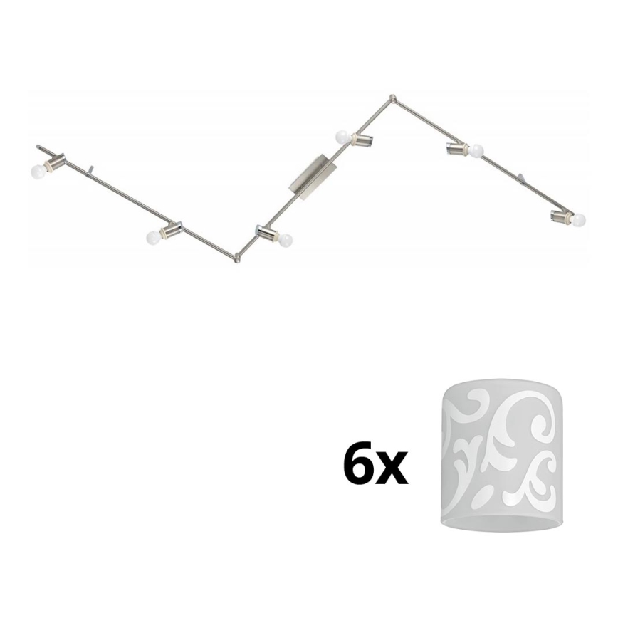 Eglo - LED Einbauleuchte MY CHOICE 6xE14/4W/230V mattchrom/weiß