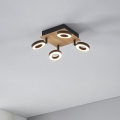 Eglo - LED-Einbaustrahler 4xLED/4,2W/230V schwarz/braun