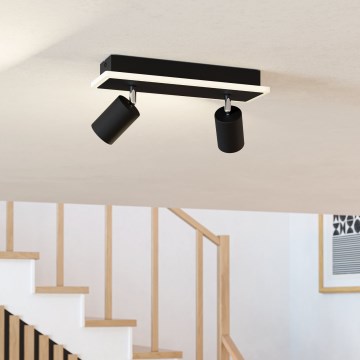 Eglo - LED-Einbaustrahler LED/12W/230V schwarz