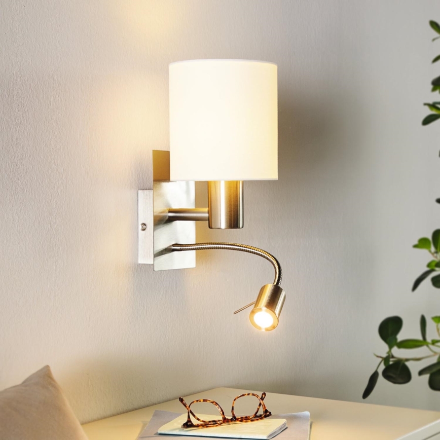 Eglo - LED Flexibles Leuchtmittel 1xE27/40W+LED/3,8W Weiß
