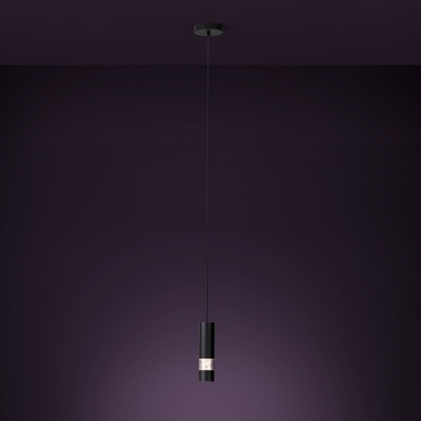 Eglo - LED-Hängeleuchte 1xGU10/4,6W/230V schwarz