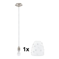 Eglo - LED Hängeleuchte an Kabel MY CHOICE 1xE14/4W/230V mattchrom/weiß