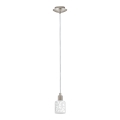 Eglo - LED Hängeleuchte an Kabel MY CHOICE 1xE14/4W/230V mattchrom/weiß