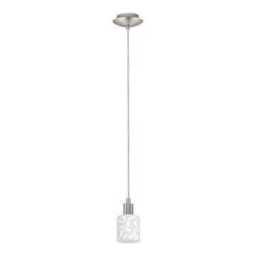 Eglo - LED Hängeleuchte an Kabel MY CHOICE 1xE14/4W/230V mattchrom/weiß