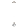 Eglo - LED Hängeleuchte an Kabel MY CHOICE 1xE14/4W/230V mattchrom/weiß/schwarz