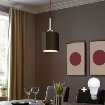 Eglo - LED Hängeleuchte an Kabel TUNJA 1xE27/60W/230V braun