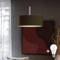 Eglo - LED Hängeleuchte an Kabel TUNJA 1xE27/60W/230V braun