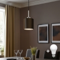 Eglo - LED Hängeleuchte an Kabel TUNJA 1xE27/60W/230V braun