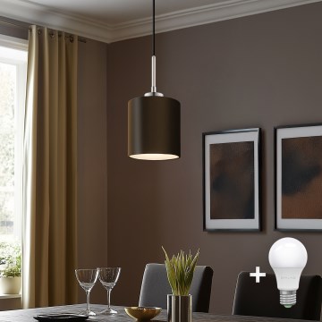Eglo - LED Hängeleuchte an Kabel TUNJA 1xE27/60W/230V braun