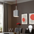 Eglo - LED Hängeleuchte an Kabel TUNJA 1xE27/60W/230V grau