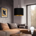 Eglo - LED Hängeleuchte an Kabel TUNJA 1xE27/60W/230V schwarz