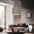 Eglo - LED Hängeleuchte an Kabel TUNJA 1xE27/60W/230V Taupe