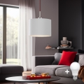 Eglo - LED Hängeleuchte an Kabel TUNJA 1xE27/60W/230V weiß