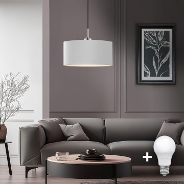 Eglo - LED Hängeleuchte an Kabel TUNJA 1xE27/60W/230V weiß