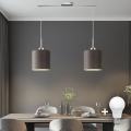 Eglo - LED Hängeleuchte an Kabel TUNJA 2xE27/60W/230V braun