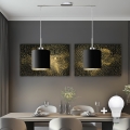 Eglo - LED Hängeleuchte an Kabel TUNJA 2xE27/60W/230V schwarz