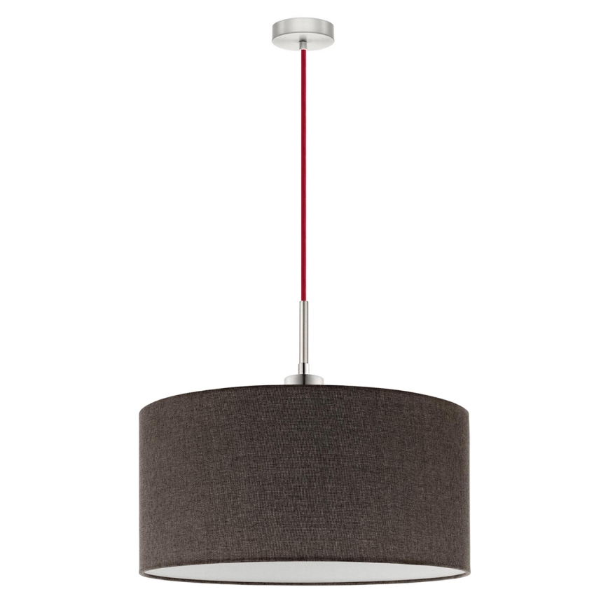 Eglo - LED-Hängeleuchte TUNJA 1xE27/60W/230V braun