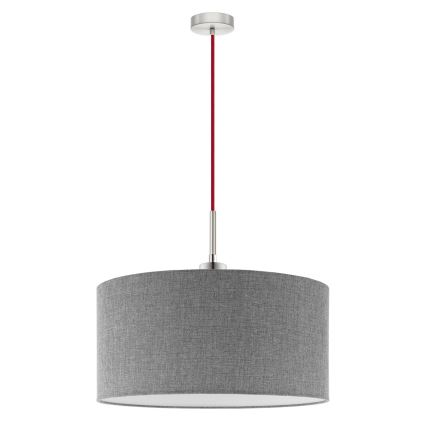 Eglo - LED-Hängeleuchte TUNJA 1xE27/60W/230V grau