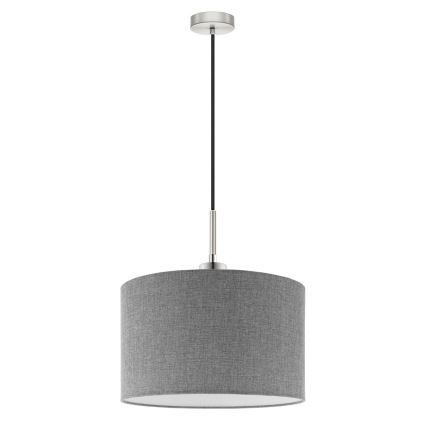 Eglo - LED Hängeleuchte an Kabel TUNJA 1xE27/60W/230V grau