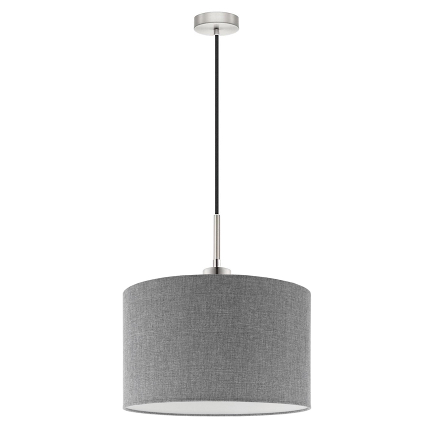 Eglo - LED Hängeleuchte an Kabel TUNJA 1xE27/60W/230V grau