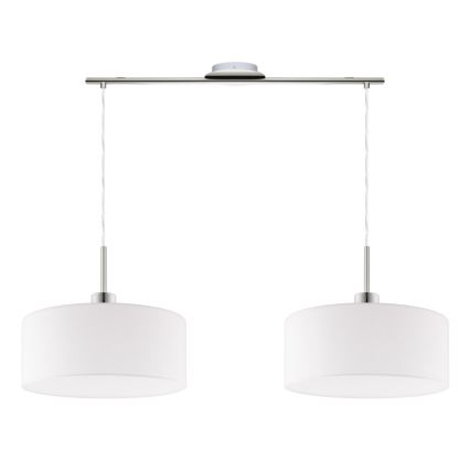 Eglo - LED-Hängeleuchte TUNJA 2xE27/60W/230V weiß