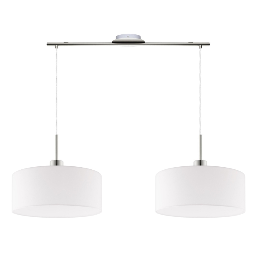 Eglo - LED-Hängeleuchte TUNJA 2xE27/60W/230V weiß