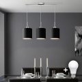 Eglo - LED-Hängeleuchte TUNJA 3xE27/60W/230V schwarz