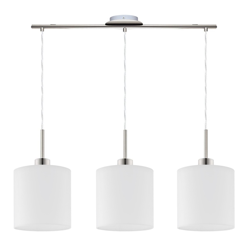 Eglo - LED-Hängeleuchte TUNJA 3xE27/60W/230V weiß