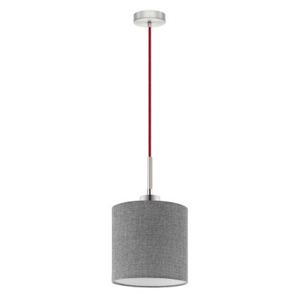 Eglo - LED-Hängeleuchte TUNJA an Kabel 1xE27/60W/230V grau