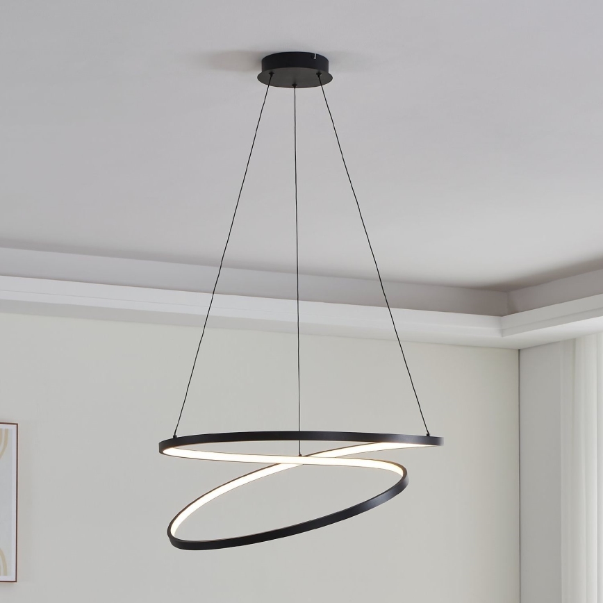 Eglo - LED-Kronleuchter LED/42W/230V 3000K schwarz