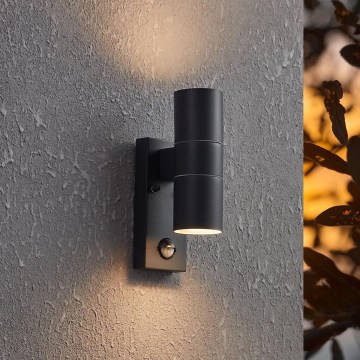 Eglo - LED-Outdoor-Wandleuchte mit Sensor 2xGU10/3W/230V IP44
