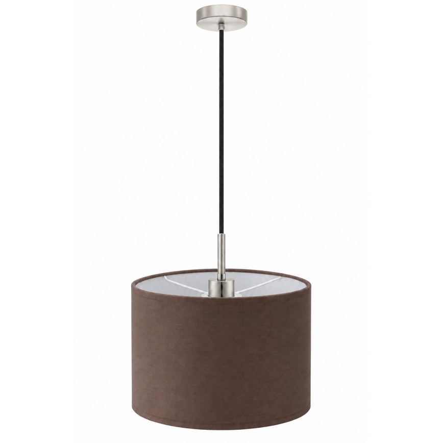 Eglo - LED-Pendelleuchte am Kabel TUNJA 1xE27/60W/230V Ø 20 cm braun/schwarz