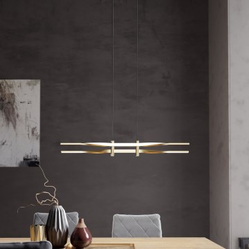 Eglo - LED-Pendelleuchte mit Seilaufhängung LED/21W/230V goldfarben