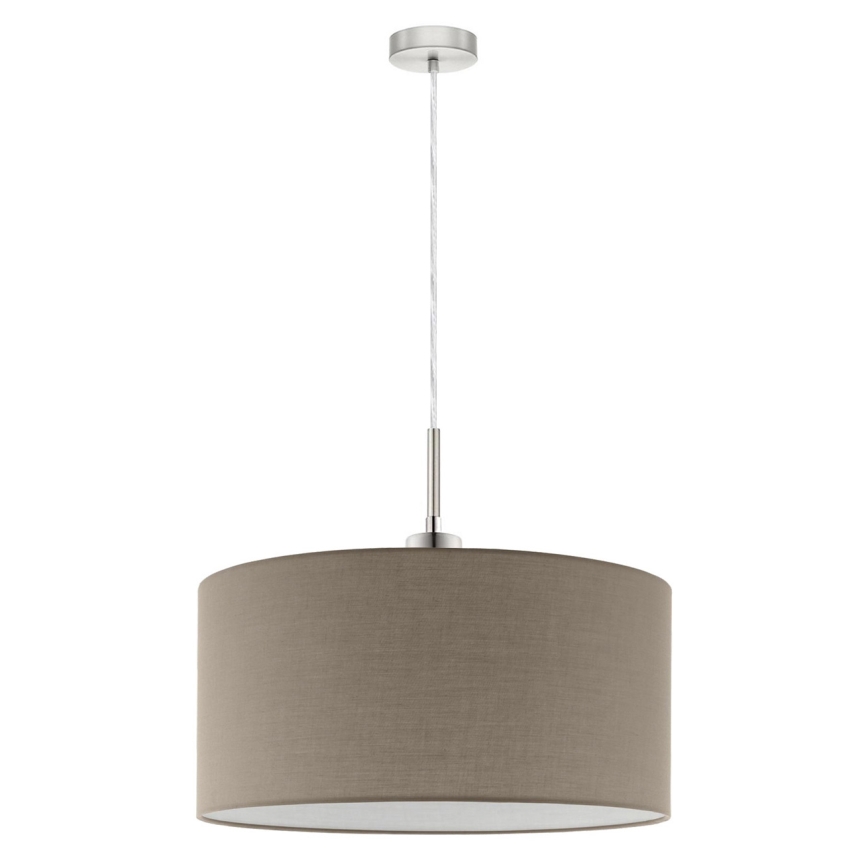Eglo - LED-Pendelleuchte TUNJA 1xE27/60W/230V taupe