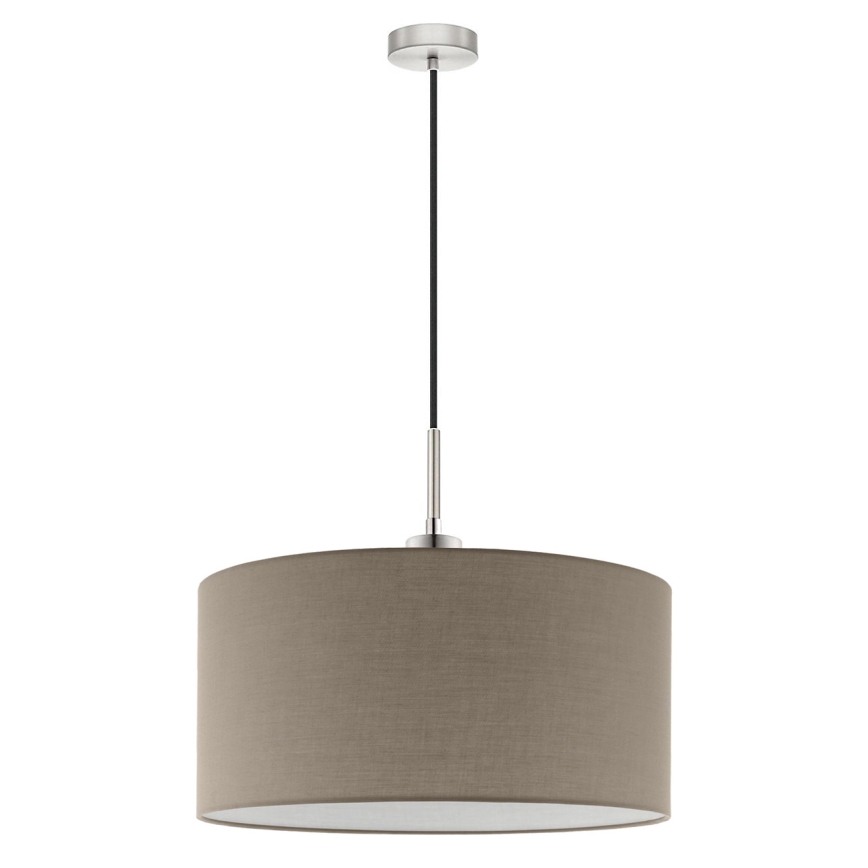 Eglo - LED-Pendelleuchte TUNJA mit Hängekabel 1xE27/60W/230V taupe