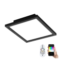 Eglo - LED RGB dimmbar Deckenleuchte SALOBRENA-C LED/16W/230V 30x30 cm + Fernbedienung