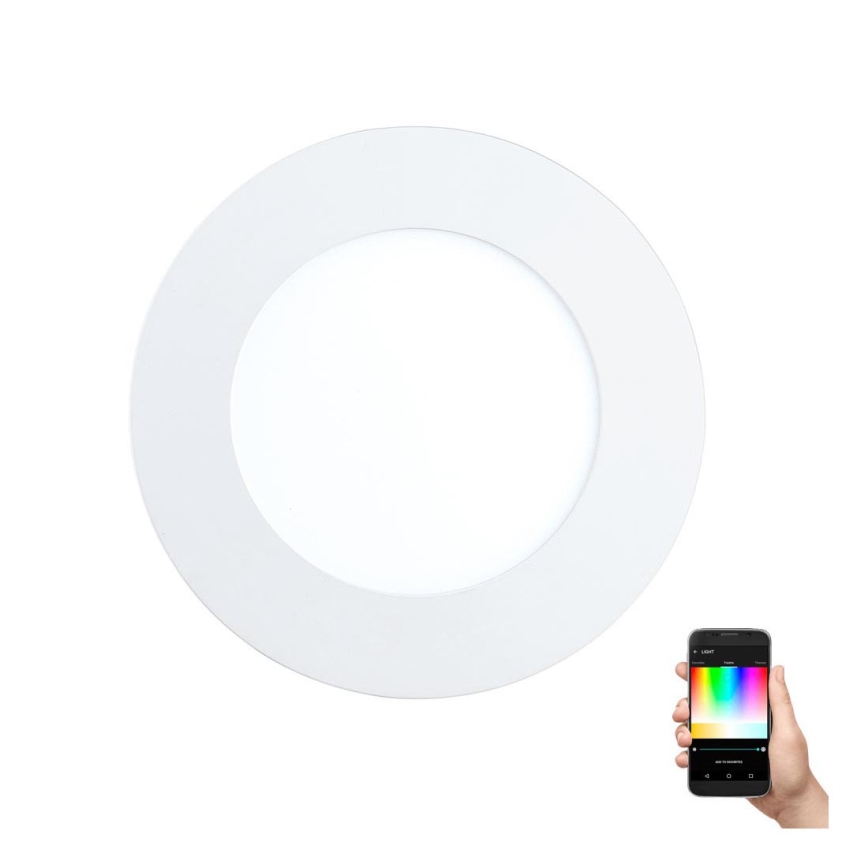 Eglo - LED RGB dimmbare Einbauleuchte FUEVA-C LED/5,4W/230V Ø 12 cm