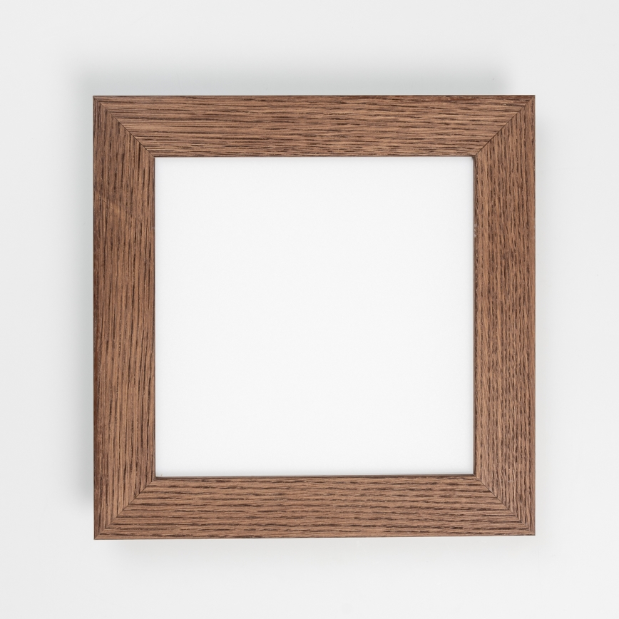 Eglo - LED RGBW dimmbares Aufputz-Panel SALOBRENA-C WOOD LED/16W/230V 2700-6500K 34x34 cm dunkelbraun + Fernbedienung