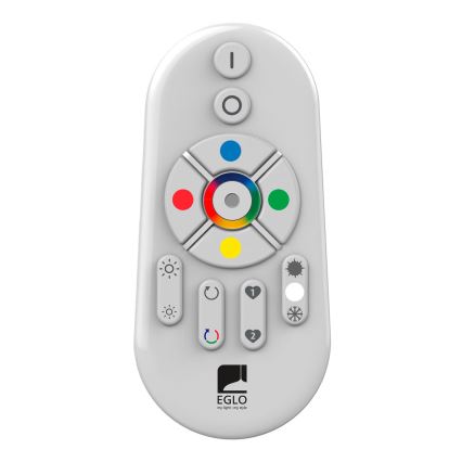Eglo - LED RGBW dimmbares Aufputz-Panel SALOBRENA-C WOOD LED/16W/230V 2700-6500K 34x34 cm dunkelbraun + Fernbedienung