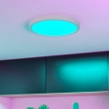 Eglo - LED RGBW, dimmbare Badezimmer-Deckenleuchte LED/14,3W/230V 2700-6500K Ø 27,8 cm IP44 weiß