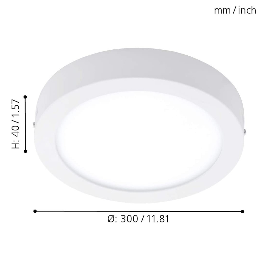 Eglo - LED RGBW dimmbare Deckenleuchte FUEVA-C LED/21W/230V Ø 30 cm