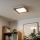Eglo - LED RGBW dimmbares Aufbaulicht SALOBRENA-C WOOD LED/16W/230V 2700-6500K 34x34 cm braun + Fernbedienung