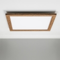 Eglo - LED RGBW dimmbares Aufbaumodul SALOBRENA-C WOOD LED/30,5W/230V 2700-6500K 64x64 cm braun + Fernbedienung